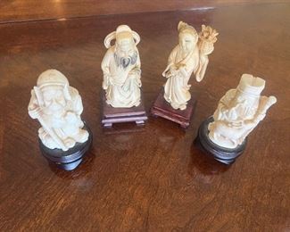 Reproduction of ivory miniature figurines