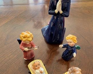 German ceramic nativity set