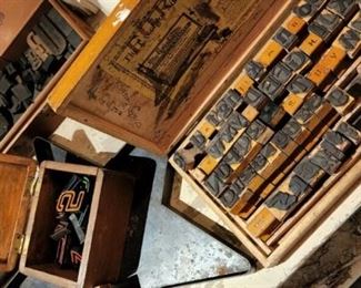Antique print blocks 