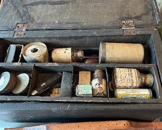Antique cobbler tool box 
