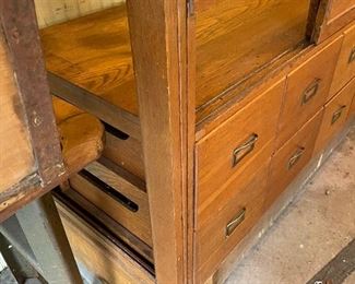 Antique Display case, retail cabinet, glass case 