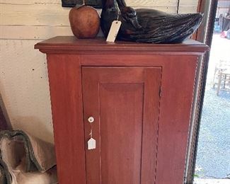 Antique red cabinet 