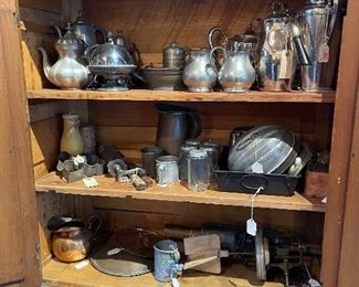 Antiques and silver items 