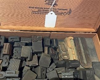 Antique print blocks