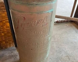 Antique Pyrene Fire Extinguisher 