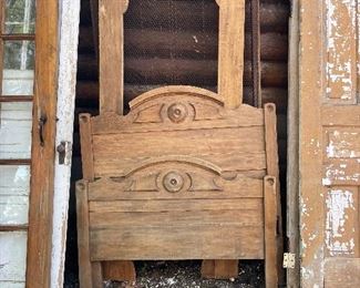 Antique danish twin size bed frame 