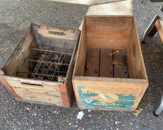 Antique wood crates
