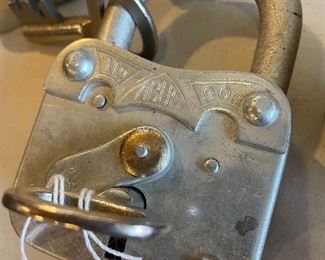 Large antique padlock 