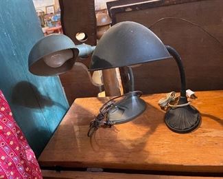 Antique desk lamps 