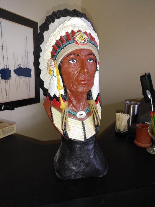 Tobacco Indian Chief Bust (Super Heavy)