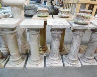 Plants, pictures, keys, vases? Would look amazing too with a Beta Fish large bowl on top!!