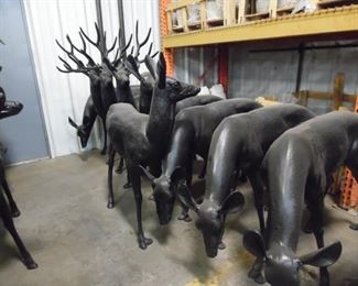 All of Santa's deer are here, perfect for your amazing over the top, one of a kind holiday yard display
