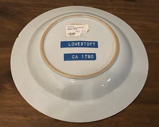 18th c. Lowestoft Rimmed Bowl