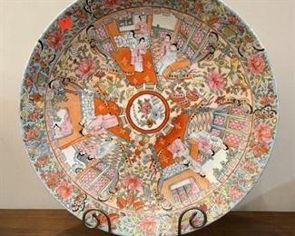 Ant. Famille Rose Medallion Charger