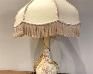 Antique Royal Bonn Vase Lamp