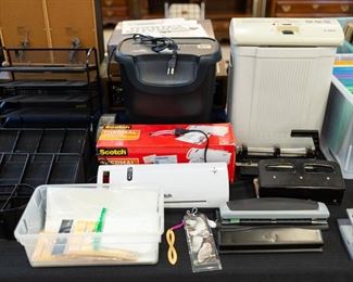 Laminating machines, paper shredders, etc.