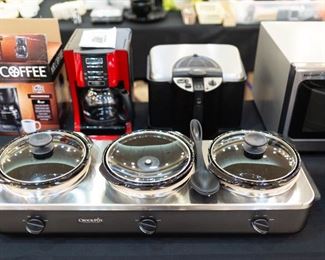 Crock Pot Brand Buffet Server, new coffee pots, deep fryer