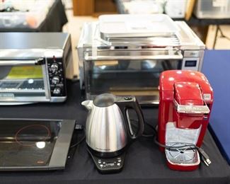 Small kitchen appliances - many new - still have boxes.  Convection ovens, Keuring, electric tea kettle, warmer