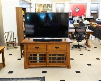 This buffet is matching two end tables.  They have wood inlay and really beautiful.