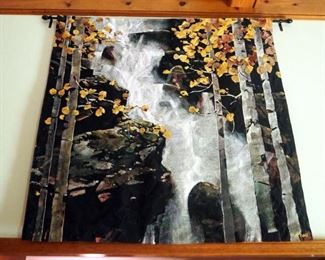 Waterfall By Michael Toole Woven Tapestry Wall Art Hanging, 50" x 51"