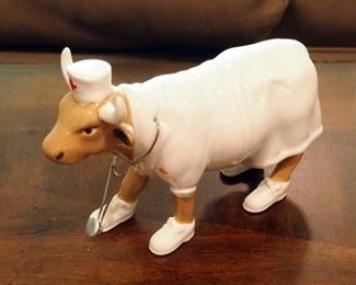2006 Cow Parade Cow Figurine, "Nurse Nightencow", # 7357