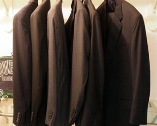 Chaps, Jos A Bank And Stafford Suits, Qty 6, Size 44R Suit Jackets, 36" x 29L" Slacks, Dublin T Shirt And Socks
