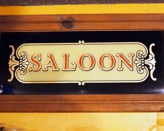 Jack Daniels Old #7 Neon Table Top Bar Sign And Framed Saloon Sign, 12" x 24"