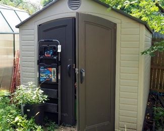 Lifetime Polyvinyl Backyard Storage Shed, 8' x 10'