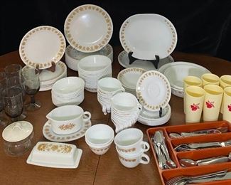 Vintage Corelle Butterfly Gold