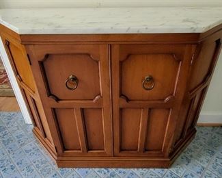 Marble top wall cabinet 