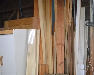 Spare wood pieces, various groups