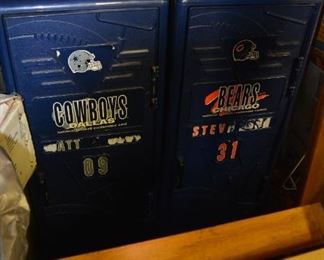 Cowboys and Bears lockers - plastic