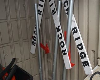 Rock Ridge rail road crossing signs