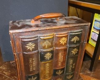 Faux Book Wine Case
