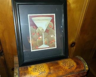 Martini Artwork & Bottle Holder