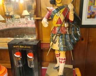 White Label Scotch Whiskey Display Figure