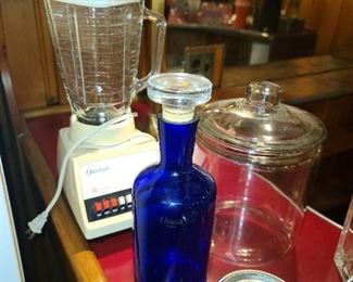 Assorted Barware, Glassware, Decanters, Etc.