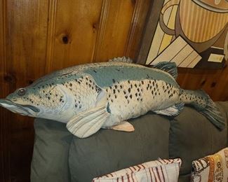 Oversized Fish Pillow