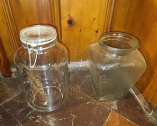 Glass Canister & Vase