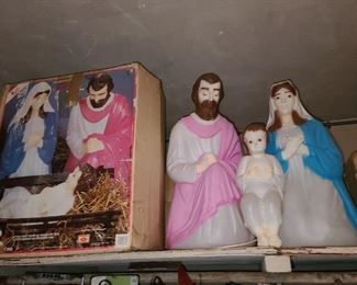 Nativity Blow Mold Set In Box