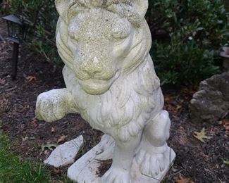 Concrete Lion Statue
