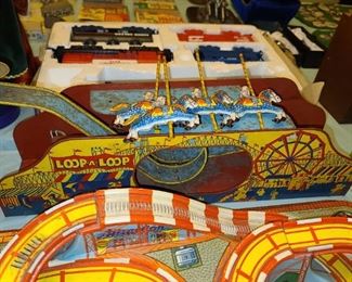 Vintage Loop A Loop Tin Lithograph Toy