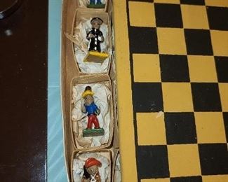 Vintage Character Chess Set