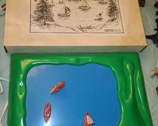 Miniature Electric Sailboat Toy