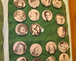 Vintage Hollywood Icon Buttons/Pins