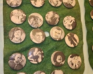 Vintage Hollywood Icon Buttons/Pins