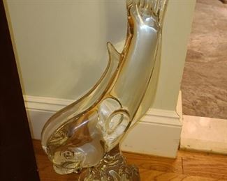Oversized Art Glass Fish