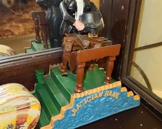 Cast Iron Magician Bank