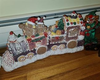Fiber Optic Christmas Gingerbread Train