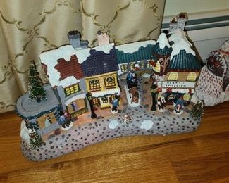 Fiber Optic Christmas Village